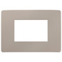 Vimar Plana 3-Module Cover Plate, 120 x 80 mm, IP00, Clamp Mounting