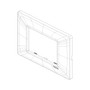 Vimar Plana 3-Module Cover Plate, 120 x 80 mm, IP00, Clamp Mounting