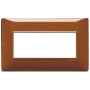 Vimar Plana 5-Module British Standard Cover Plate, 155 x 95 x 9 mm, Clamp Mounting, Horizontal/Vertical Mount, IP00 - Apollo Lighting