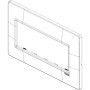 Vimar Plana 5-Module British Standard Cover Plate, 155 x 95 x 9 mm, Clamp Mounting, Horizontal/Vertical Mount, IP00 - Apollo Lighting