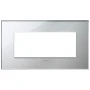 Vimar EIKON 5-Module British Standard Cover Plate, 159.3 x 90 mm, Clamp Mounting