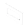 Vimar EIKON 5-Module British Standard Cover Plate, 159.3 x 90 mm, Clamp Mounting