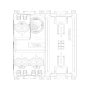 Vimar ARKÉ 1P 10AX 2-Way Switch, 250V, IP40, Replaceable Button