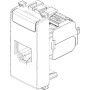 Vimar ARKÉ RJ45 Netsafe Outlet, T568A/B Universal Wiring, 8 Contacts, Tool-Free Insulation-Piercing Terminals