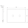 Vimar EIKON Vintage Cover Plate, Metal, IP00, Clamp Mounting