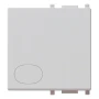 Vimar Plana Interchangeable 2-Module Button, Lightable, IP40