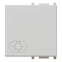 Vimar Plana Interchangeable 2-Module Button, Lightable, IP40