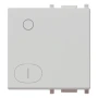 Vimar Plana Interchangeable 2-Module Button, Lightable, IP40
