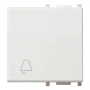 Vimar Plana Interchangeable 2-Module Button, Lightable, IP40