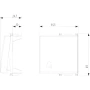 Vimar Plana Interchangeable 2-Module Button, Lightable, IP40