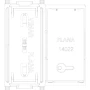 Vimar Plana Interchangeable 2-Module Button, Lightable, IP40