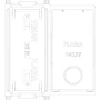 Vimar Plana Interchangeable 2-Module Button, Lightable, IP40