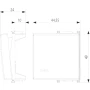 Vimar Plana Interchangeable 2-Module Button, Lightable, IP40