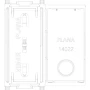 Vimar Plana Interchangeable 2-Module Button, Lightable, IP40