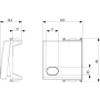 Vimar Plana Interchangeable 2-Module Button, Lightable, IP40