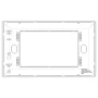Vimar LINEA 4-Module Cover Plate, Horizontal or Vertical Mount, 146.6 x 88 mm