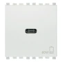 Vimar EIKON 2-Module USB-C Supply Unit, 120-240V, USB Power Delivery, Flush-Mounted, 1 USB-C Port