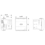 Vimar EIKON 2-Module USB-C Supply Unit, 120-240V, USB Power Delivery, Flush-Mounted, 1 USB-C Port