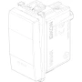 Vimar EIKON 1P 1-Way Switch, 20AX, 250V, IP40, Optional LED Lighting