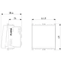 Vimar PLANA 1P 10AX 2-Way Switch, 250V, IP40, Lightable
