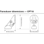 Raymarine CPT-S Transom Mount Transducer, High CHIRP, 25° Conical Beam, 900 ft