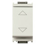 Vimar Idea 2-Way Push Button, 2P 10A 250V, 6 Terminals, Directional Arrows, Central Off, IP40