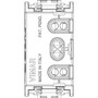 Vimar Idea 2-Way Push Button, 2P 10A 250V, 6 Terminals, Directional Arrows, Central Off, IP40