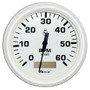 Faria Dress White 4" Tachometer w/Hourmeter - 6000 RPM (Gas) (Inboard) 33132 - Apollo Lighting