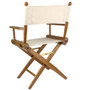 Whitecap Director's Chair w/Natural Seat Covers - Teak 60044