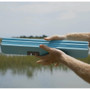 Toadfish Stowaway Folding Cutting Board w/Built-In Knife Sharpener - Teal 1054