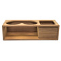 Whitecap Teak Two Insulated Drink/Binocular Rack w/Tray 62616 - Apollo Lighting