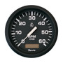 Faria Euro Black 4" Tachometer w/Hourmeter - 6,000 RPM (Gas - Inboard) 32832 - Apollo Lighting