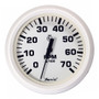 Faria Dress White 4" Tachometer - 7000 RPM (Gas) (All Outboards) 33104