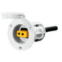 Cannon White Flush Mount Power Port 1903013