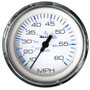 Faria Chesapeake White SS 4" Speedometer - 60MPH (Pitot) 33811