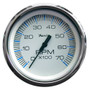 Faria Chesapeake White SS 4" Tachometer - 7000 RPM (Gas) (All Outboards) 33817