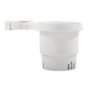 Camco Clamp-On Rail Mounted Cup Holder - Large for Up to 2" Rail - White 53083