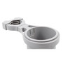Camco Clamp-On Rail Mounted Cup Holder - Large for Up to 2" Rail - Grey 53092