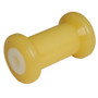 C.E. Smith Spool Roller 5" - 5/8" ID - Gold TPR w/Bushing White Solid 29712