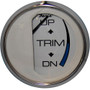Faria Chesapeake White SS 2" Trim Gauge (Mercury / Mariner / Mercruiser / Volvo DP / Yamaha - '01 and Newer) 13807