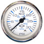Faria Chesapeake White SS 2" Water Pressure Gauge (30 PSI) 13812