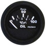 Faria Euro Black 2" Oil Pressure Gauge (100 PSI) 12845