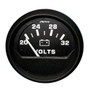 Faria Euro Black 2" Voltmeter (20-32 V) 12860 - Apollo Lighting