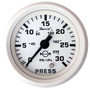 Faria Dress White 2" Water Pressure Gauge (30 PSI) 13108