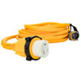 Camco 50 Amp Power Grip Marine Extension Cord - 50' M-Locking/F-Locking Adapter 55623