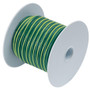Ancor Green w/Yellow Stripe 10 AWG Tinned Copper Wire - 25' 109302