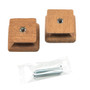Whitecap Teak Square Drawer Knob - 1-1/8" - 2 Pack 60130-A