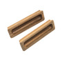 Whitecap Teak Large Rectangular Drawer Pull - 4-1/2"L - 2 Pack 60142-A - Apollo Lighting