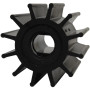 Jabsco Impeller Kit, Double Flat Drive, 12-Blade, Neoprene, 3-3/4 in Diameter, 3-1/2 in Depth, 1 in Shaft Diameter, Plastic Insert - Apollo Lighting