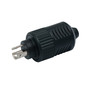 Marinco 12VBPS 3-Wire Connect Pro Plug Only Single Hole 12VBPS